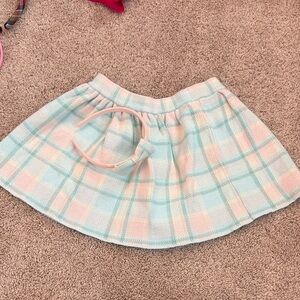 Pastel Plaid Skirt